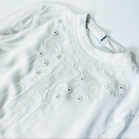 The Jetset Diaries Ivory Marrakesh Open Back Top M - Picture 7 of 9